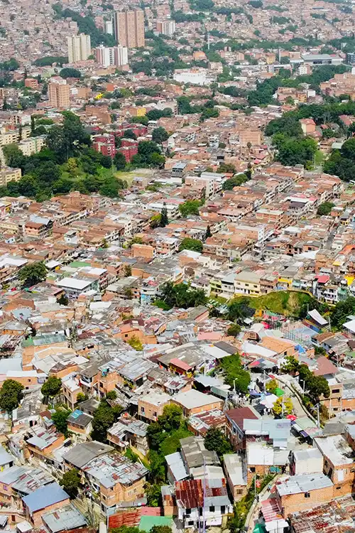 Proyecto transición energética Lugares de implementación vista aérea